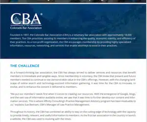The CBA and Affinity’s PMA Partnership Program