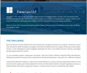 Petosa Law’s CaseAware® Implementation
