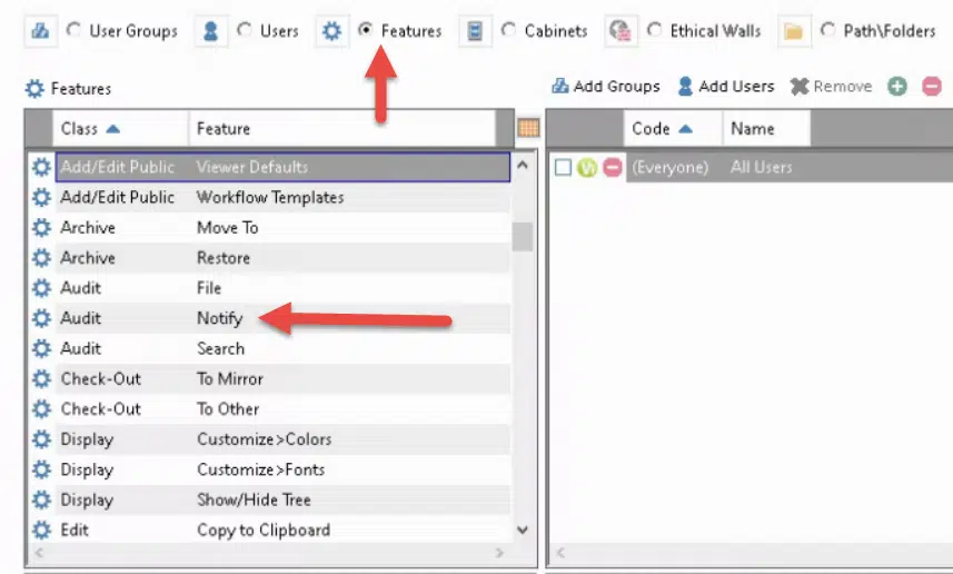 Audit Notify feature in Worldox | Legal Document Management
