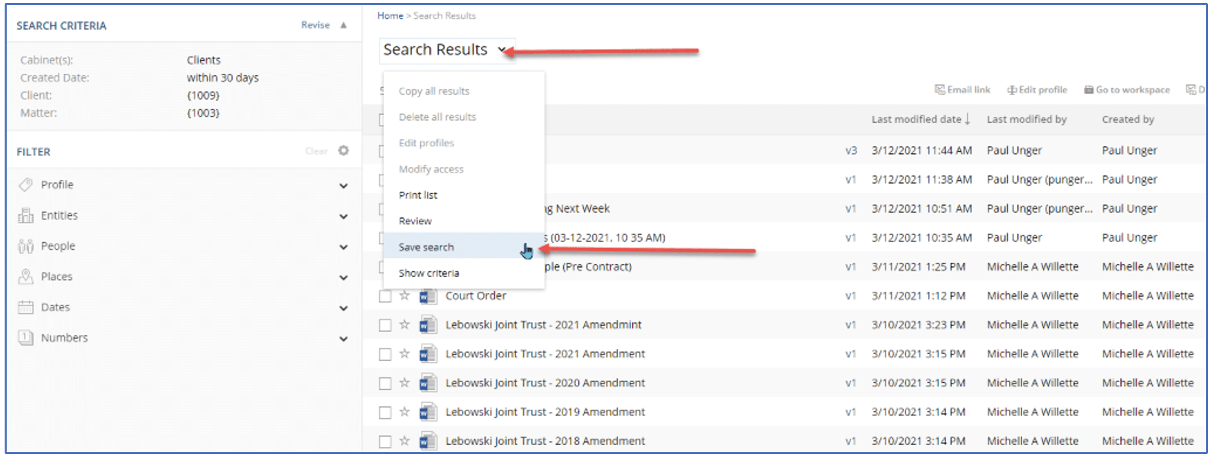Creating Saved Searches Part 2