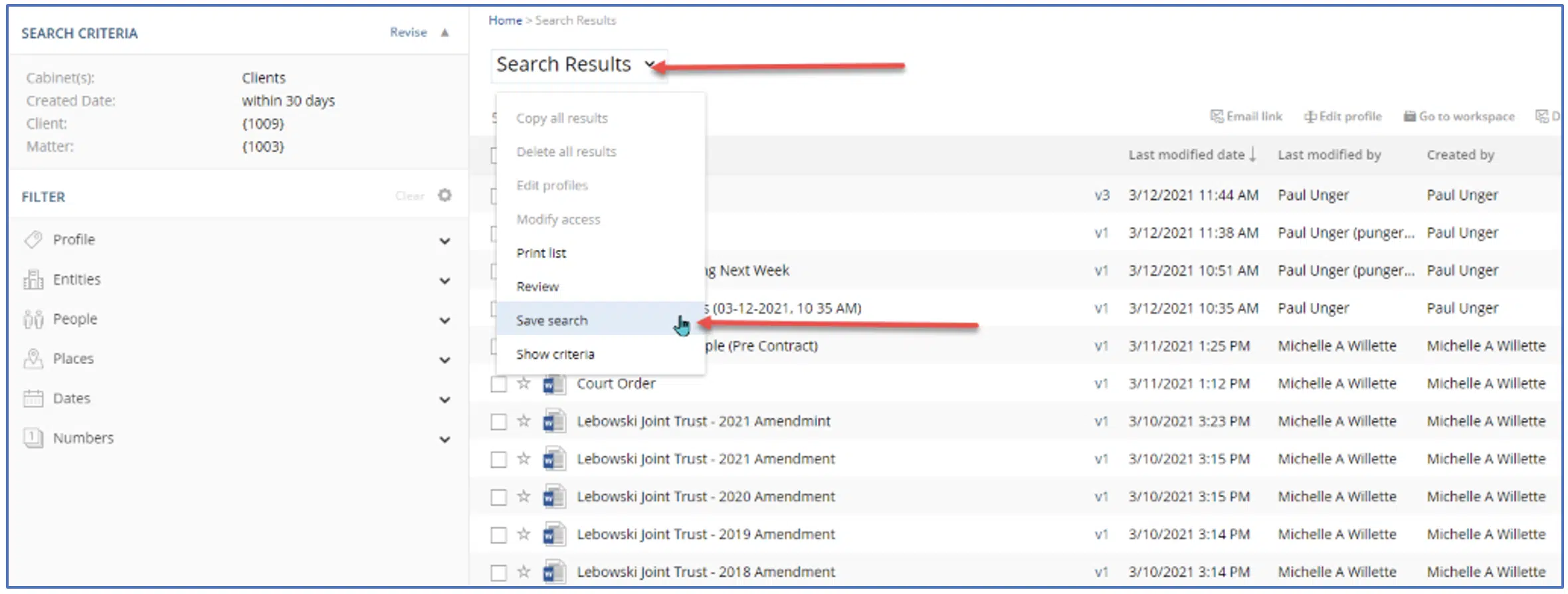 Creating Saved Searches Part 2