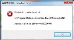 Error from installing Worldox on a Workstation