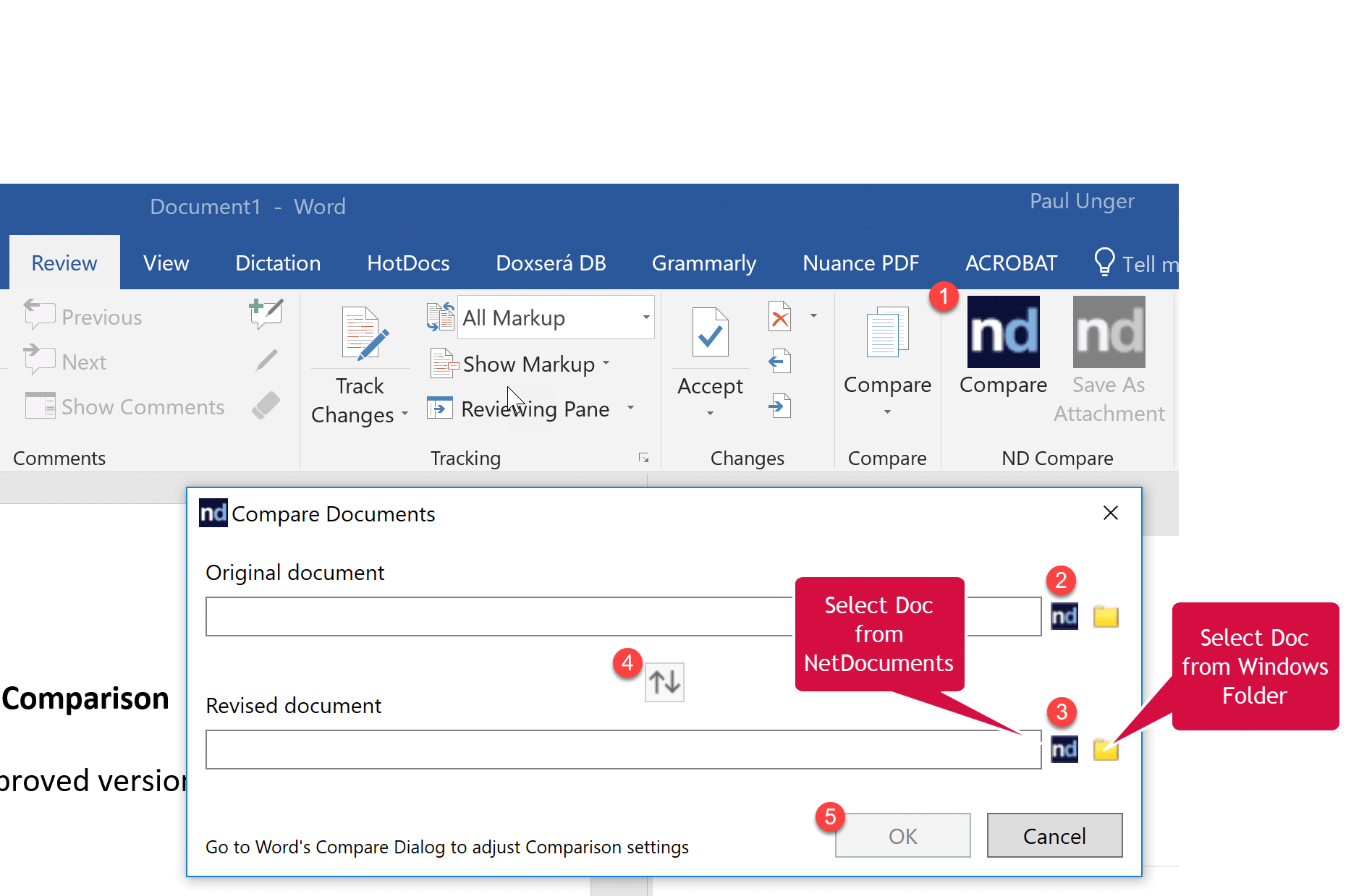 ndCompare is part of ndOffice add-in 