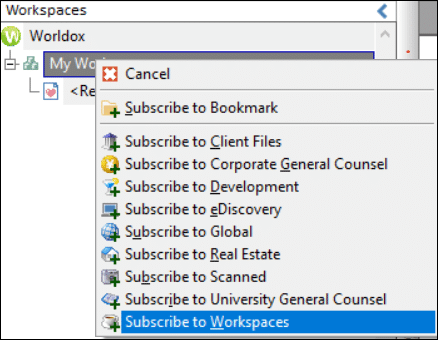 Projects in Worldox location