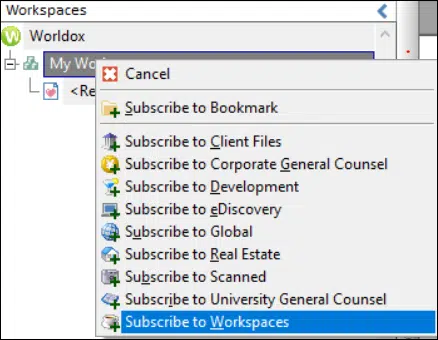 Projects in Worldox location