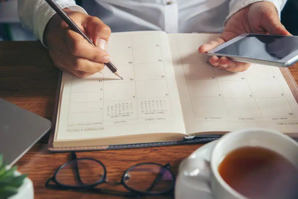 Law firm team member adjusts their meeting schedule based on the team’s needs